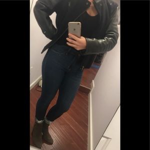 Schott Leather Bomber Varsity Jacket